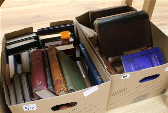 18th - 19th century and later poetry, fiction and non fiction, in two boxes